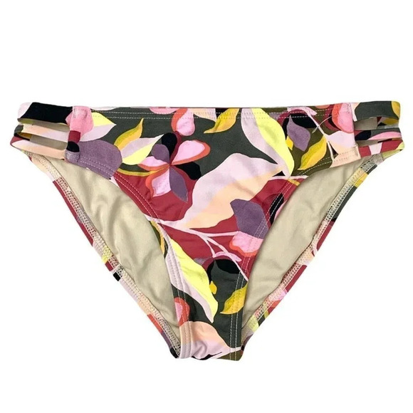 O'Neill Multicolor/Floral Print Bikini Bottom Size 12 Junior Swimwear - Picture 1 of 5